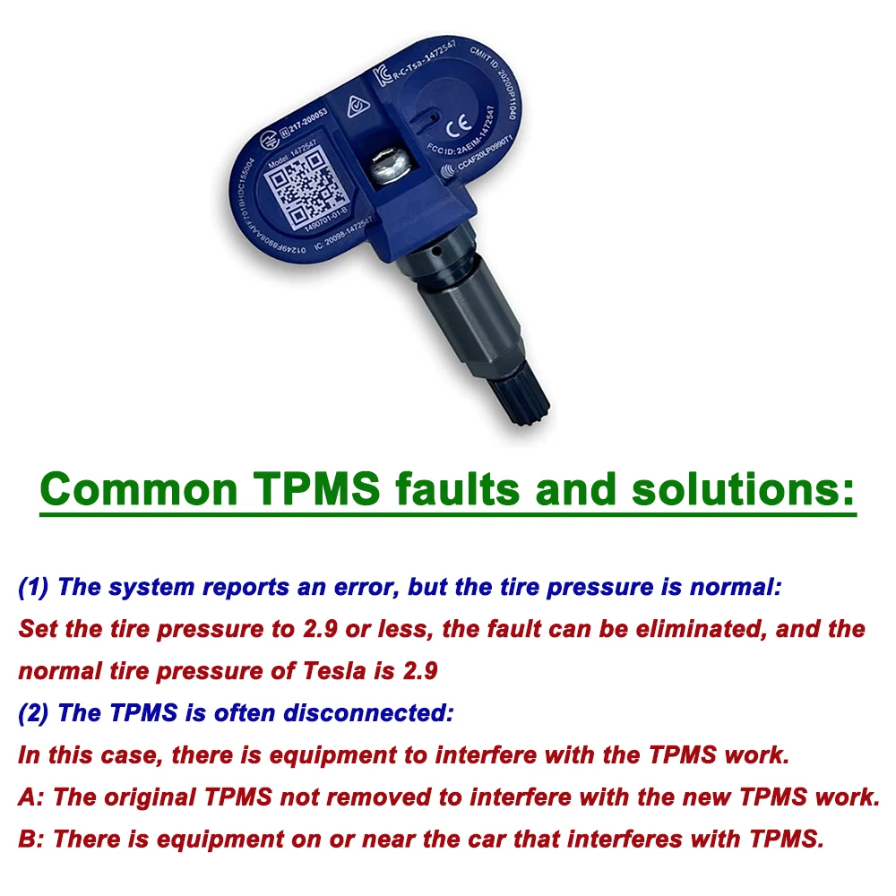 1490750-01-A 2020-2023 테슬라 모델 3 Y X S용 새로운 블루투스 타이어 압력 모니터 센서 TPMS 1490701-01-B 1490701-01-C