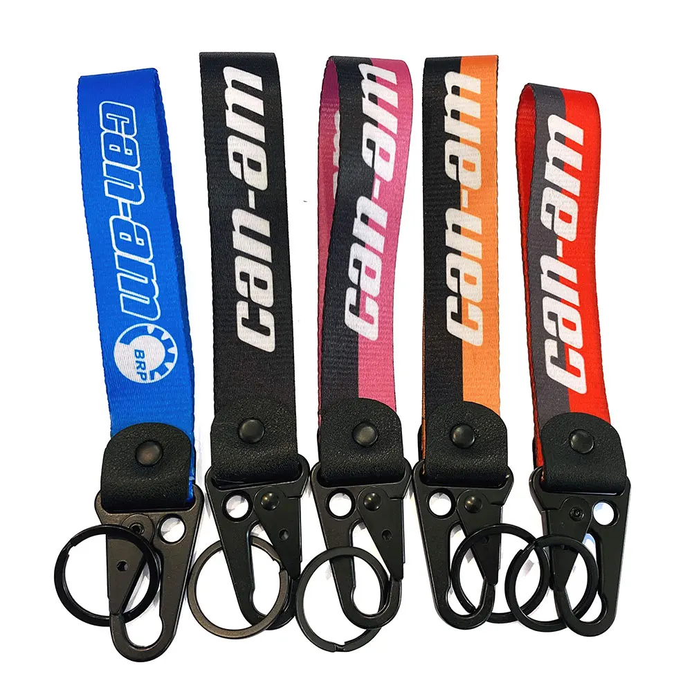 Keychain Mobile Phone Hanging Strap Lanyards Wrist/Palm Lanyard Cell Holders Hook For BRP CAN-AM keychain climbing hook metal keychain mini wrench keychain motorcycle keychain