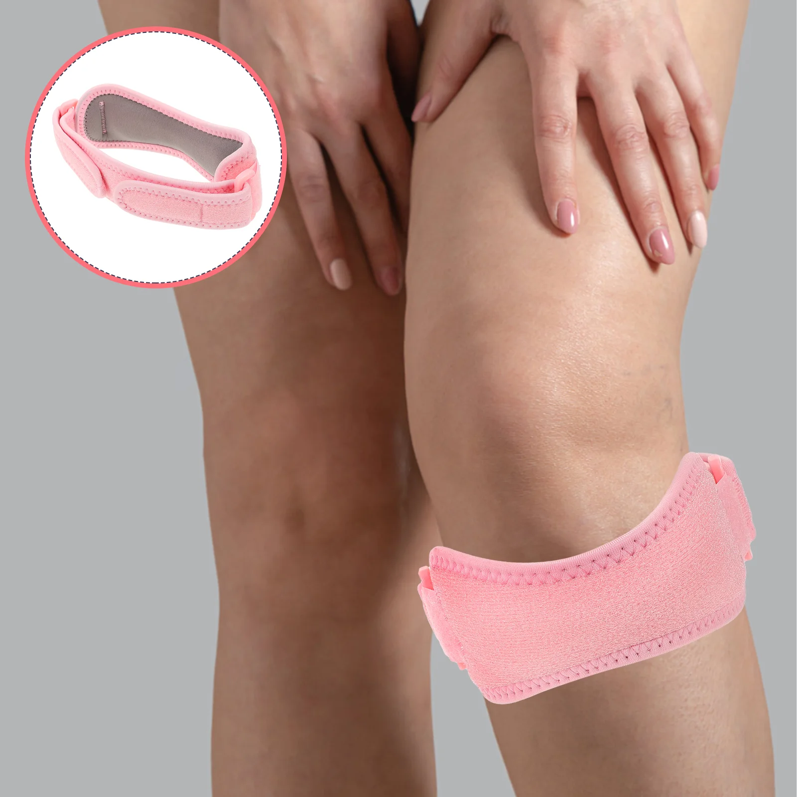 

Knee Brace Patella Strap Protector Pad Pads Volleyball for Basketball Adjustable Sports Work