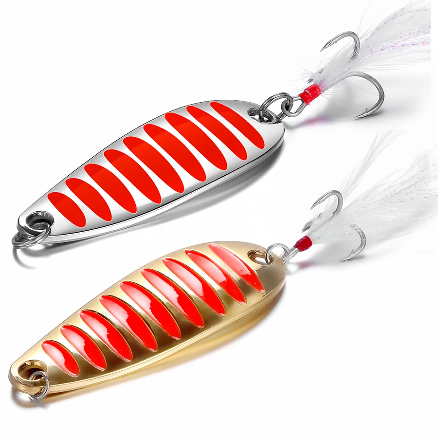 

NEOPLUS Spoon Fishing Lures Metal Vibration Spinner Hard Bait Sequins Bait For Bass Carp metal lure free shipping