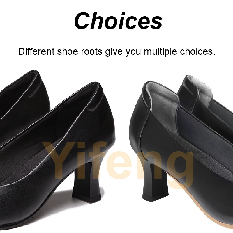 6.0cm Comfort Genuine cow Leather Breathable Work Shoes For Flight Female Stewardess Air Crew Waiter Attendant  Trainmaner 5