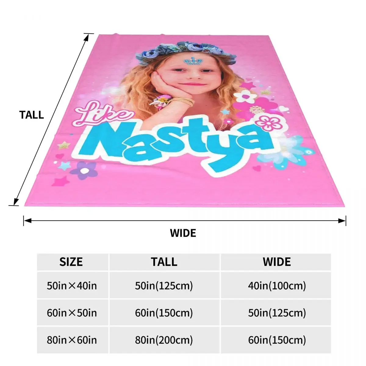 Cute Like Nastya Blankets Coral Fleece Plush Summer Air Conditioning Kawaii Cartoon Throw Blanket for Sofa Car Bedding Throws 5