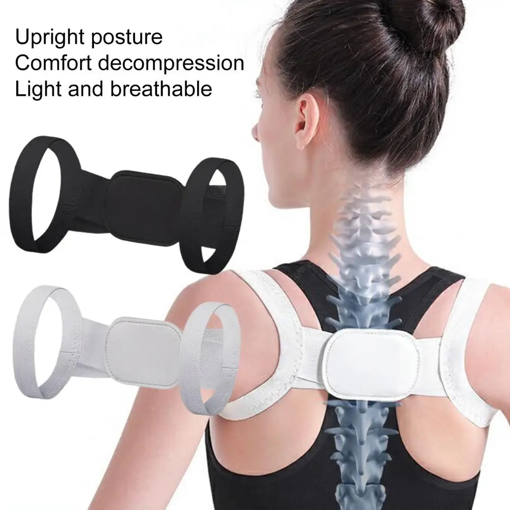 

Shoulder Corrector Extra Soft Adjustable Ergonomic Design Quick Effect Breathable Shoulder Corrector Posture Correction Belt