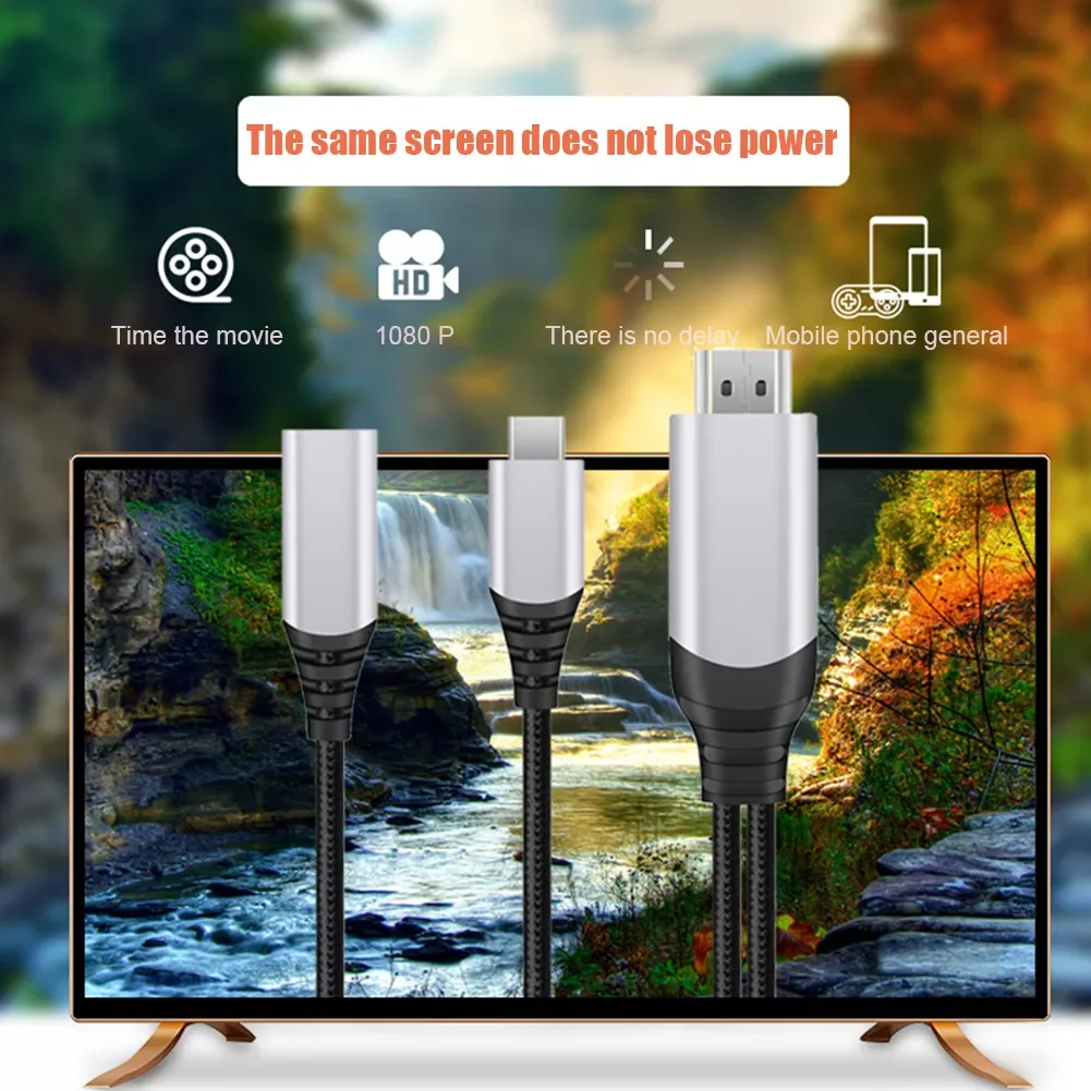 3 1 USB-C HDMI ȣȯ TV ̺  ܼ  ̺ 4K HD  PD ٵ ܼ ڵ