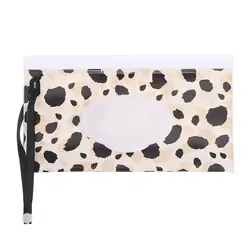 Portable Refillable Wet Wipes Pouch with Snap-Strap and Flip Cover (Type 1-03)