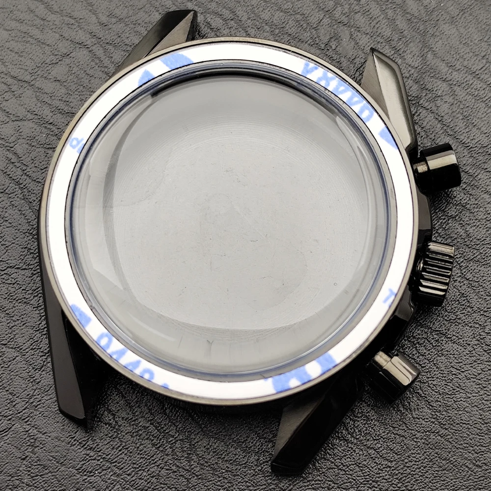 Elegant Silver/Black Metal Watch Case with Quartz Movement Compatibility and 32.5mm Dial - Ideal