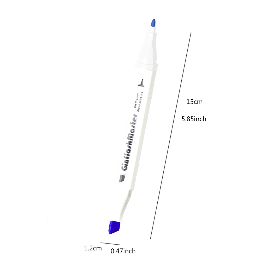 Ginflash ダブルヘッドペンディスク,30/60/80色,フェルトペン