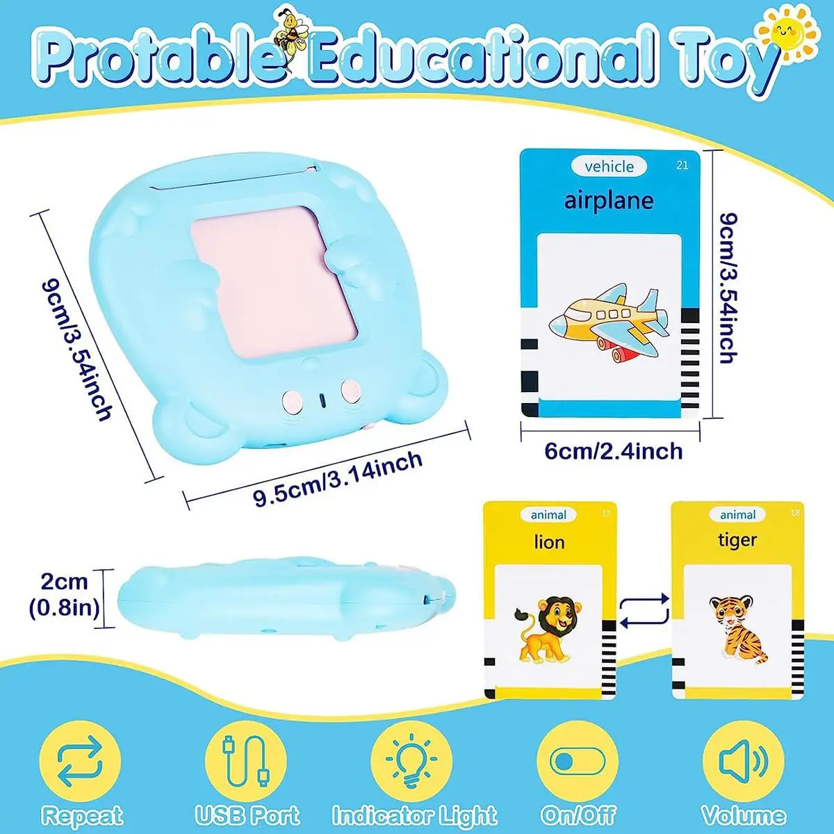 Children's puzzle learning machine flash card insertion machine speaking teaching card reading machine English textbook learning 3
