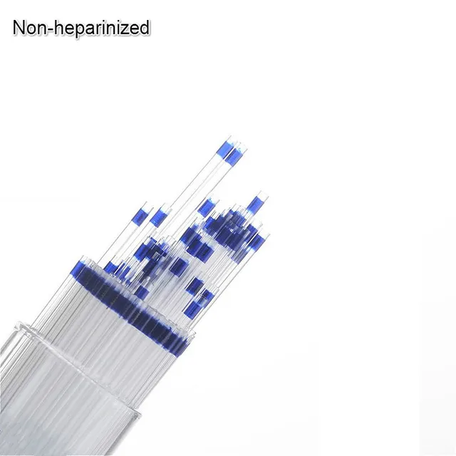 NRIS Micro Hematocrit Tubes Red Sodiumheparinized Blue Nonheparinized