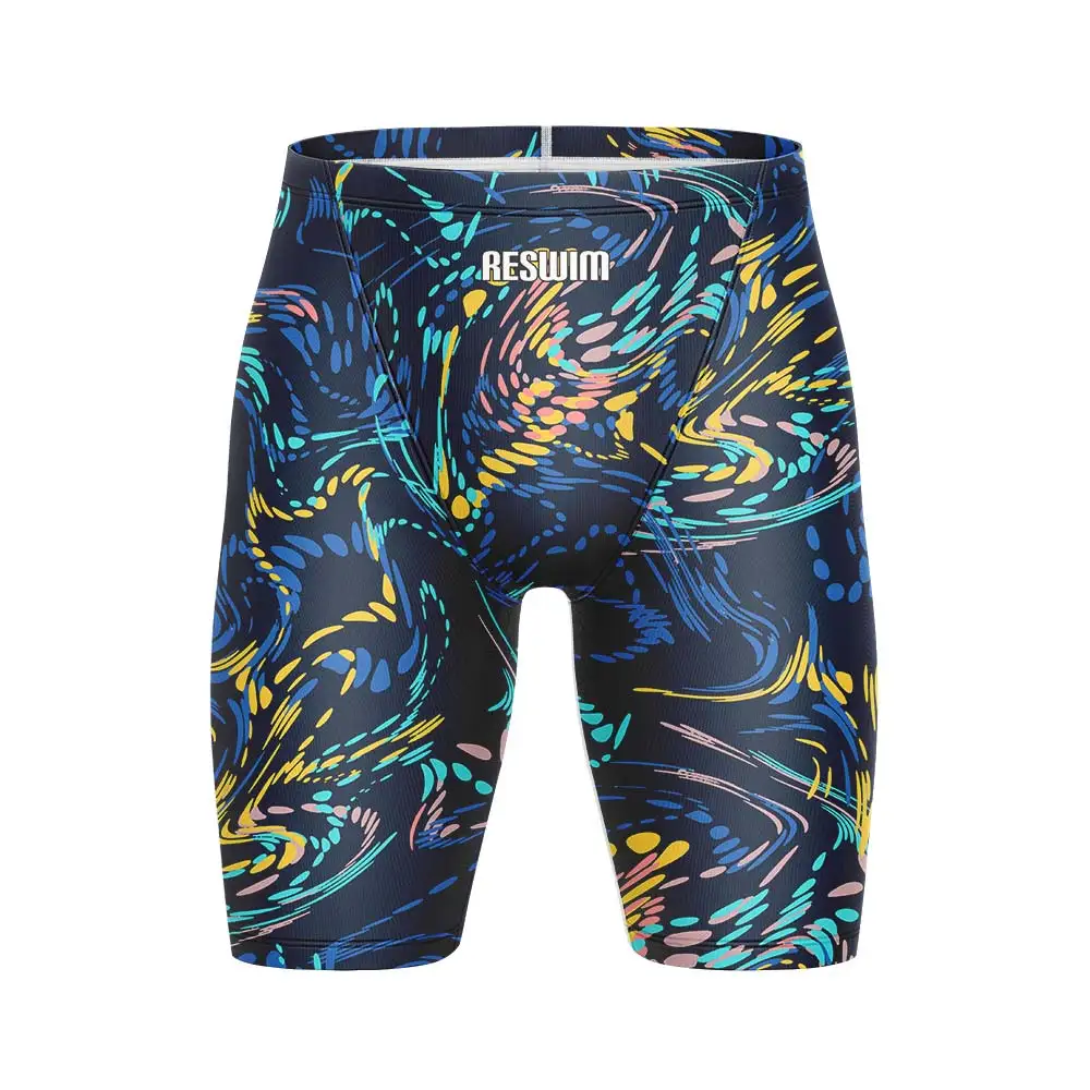 Summer Men's Swim Jammer Swimming Trunks Chlorine Resistant Swim Surf Pants GYM Endurance Athletic Training Beach Tights Shorts