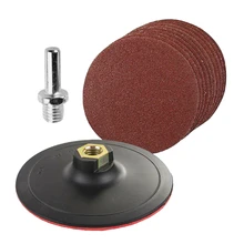 

Fashion10-Piece Round Sanding Set with Padded and Drilled Adapter for Mixed Gravel Shackle 125Mm Sand Disc