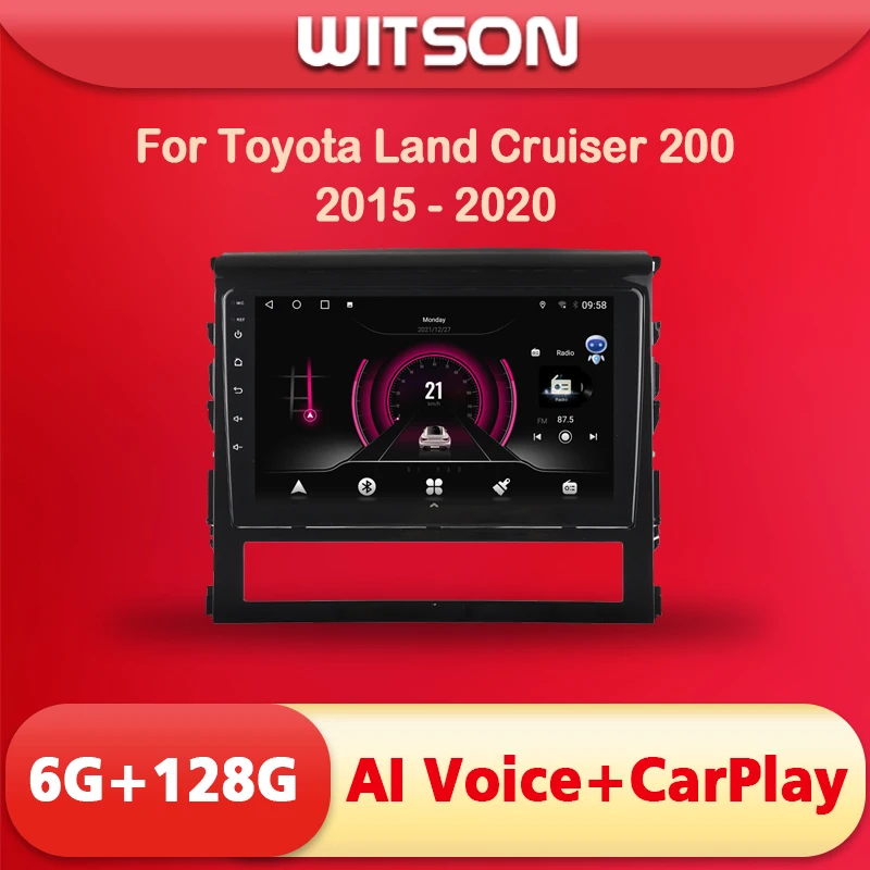 WITSON AI VOICE Android 11 Car Radio Multimedia For Toyota Land Cruiser 200 2015 Video stereo 2din Wireless CarPlay 4G Modem |