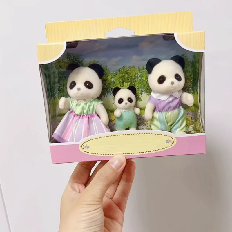 

Новое поступление, искусственная семья, панда, шоколадный кролик, красочная кошка, модель, украшение, коллекционные подарки в виде леса