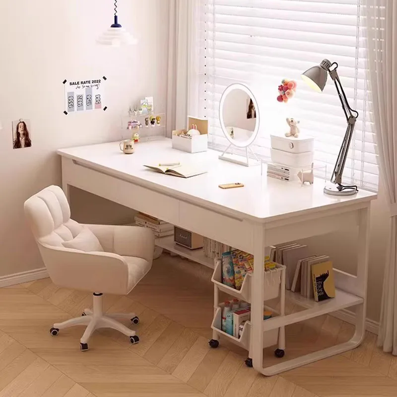 Table Bureau Gaming Office Desk Corner Study Computer Reception Office Desk Camera Da Letto Scrivania Con Cassetti Mobili Di Lusso