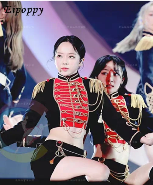Jazz Dance Korean Dance Performance Costume Song-Promotion Costume Stage Suit Suit Adult