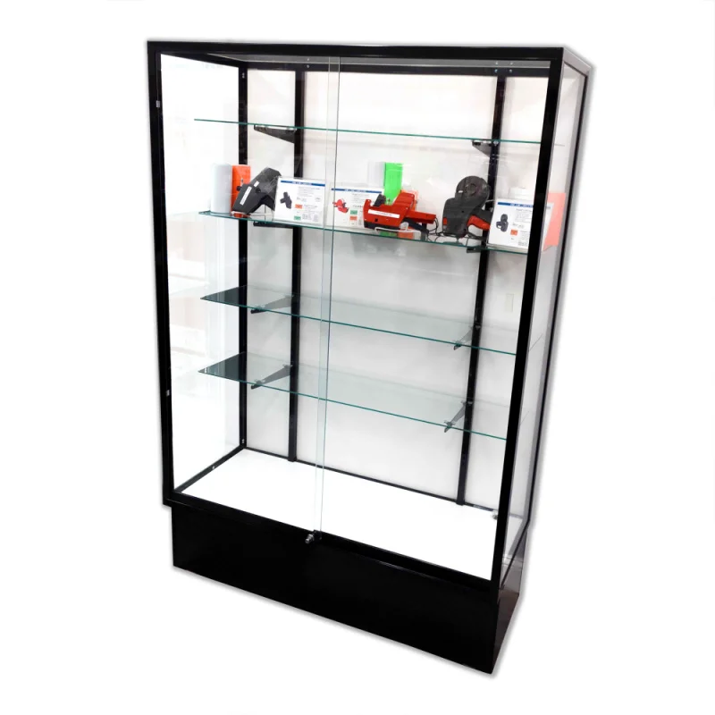 

Custom. keway full smoke shop aluminium frame glass showcase with LED light
