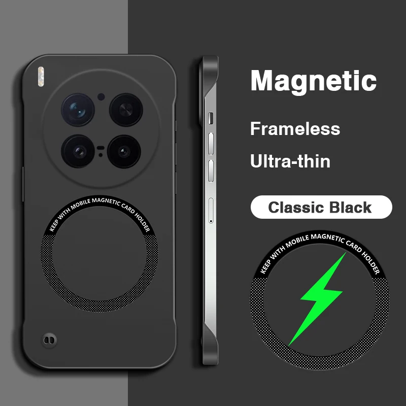 Magnetic Frameless Ultrathin Luxury Phone Case with Lens Protection