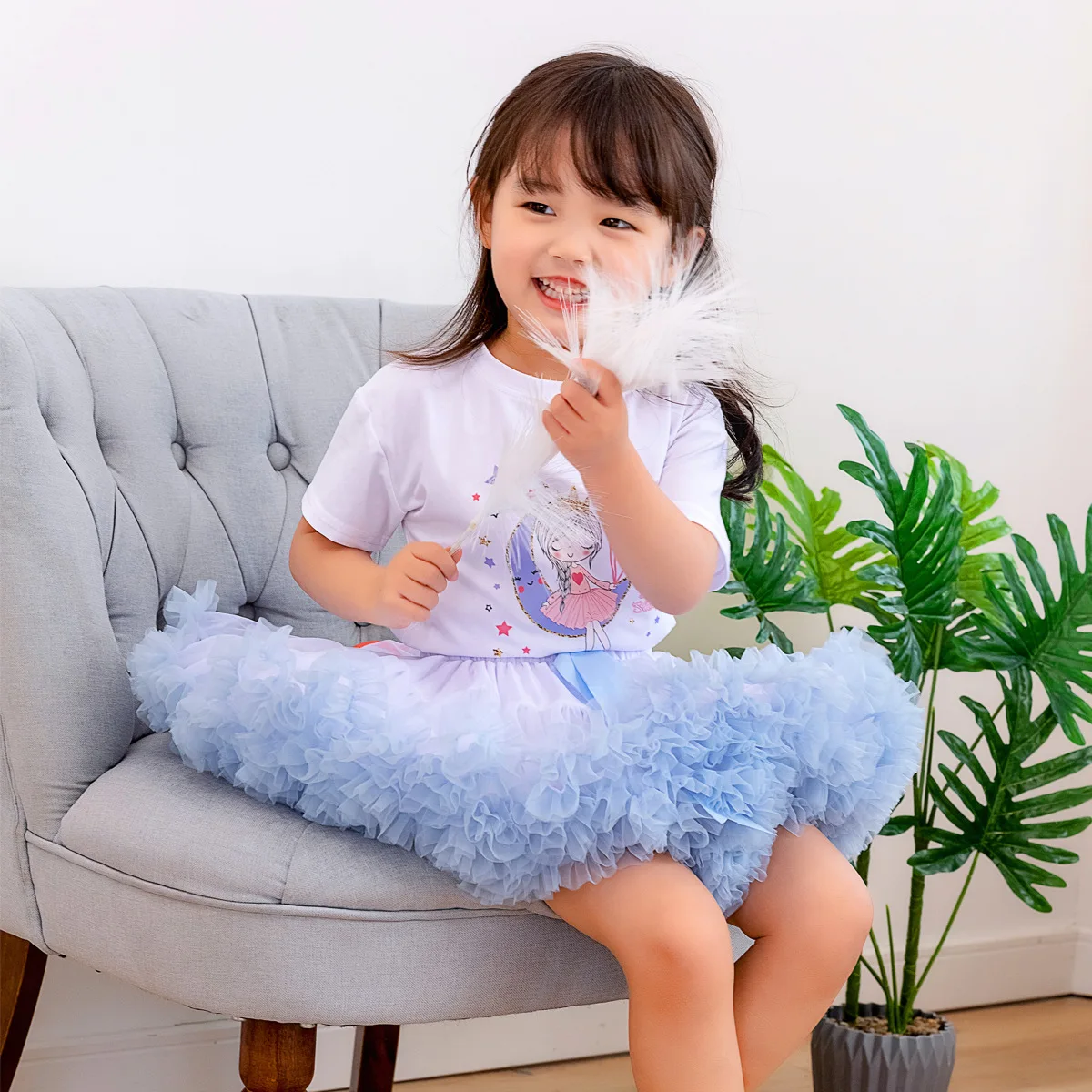 Jupe tutu pour petites filles de 1 à 15 ans, en tulle, gonflée, vêtements  princesse de fête pour nouveau-né