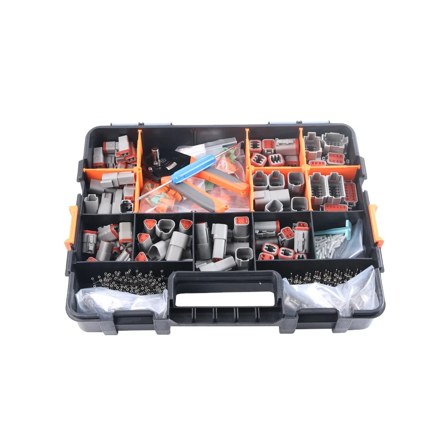 

Deutsch Connector Kits DTM Series 2-12 Pin Terminals with Crimping Tool Electronic Customize Auto Accessories Connector Kit