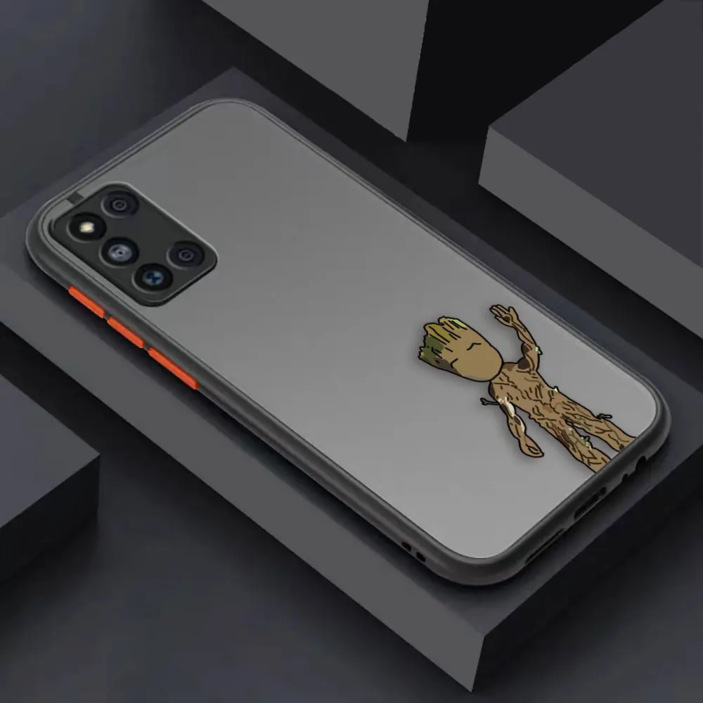 thumbnail image 1 of Matte Case for Samsung Galaxy M62 M53 M52 M51 M33 M32 M31 M30S 5G J8 J7 J6 J5 J4 Case Funda Coque Capa Shell Marvel Comics Groot, 1 of 5