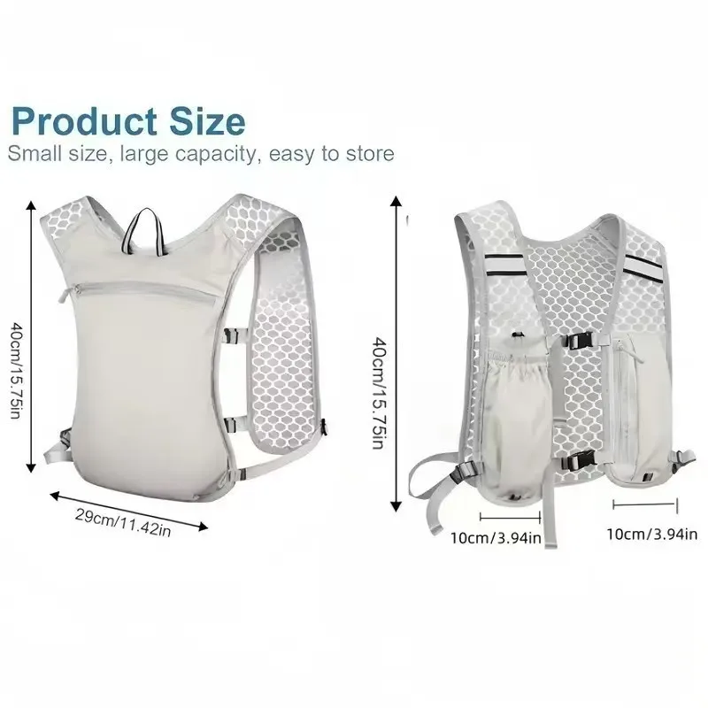 Running Hydration Vest and Men, Water-Resistant, Breathable, Backpack for...