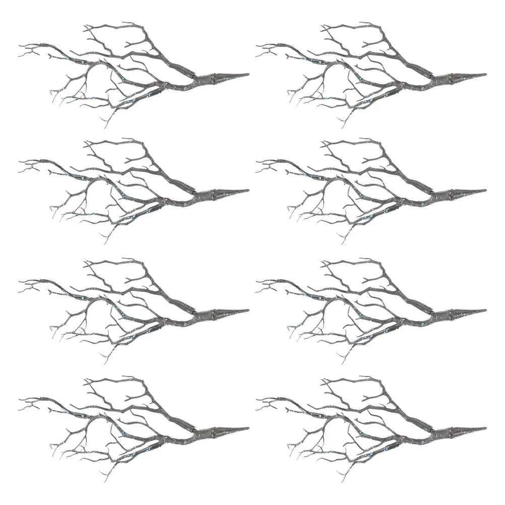 

8pcs Small Fake Twigs Realistic Simulation Tree Branches Adornment Simulated Branch Ornaments