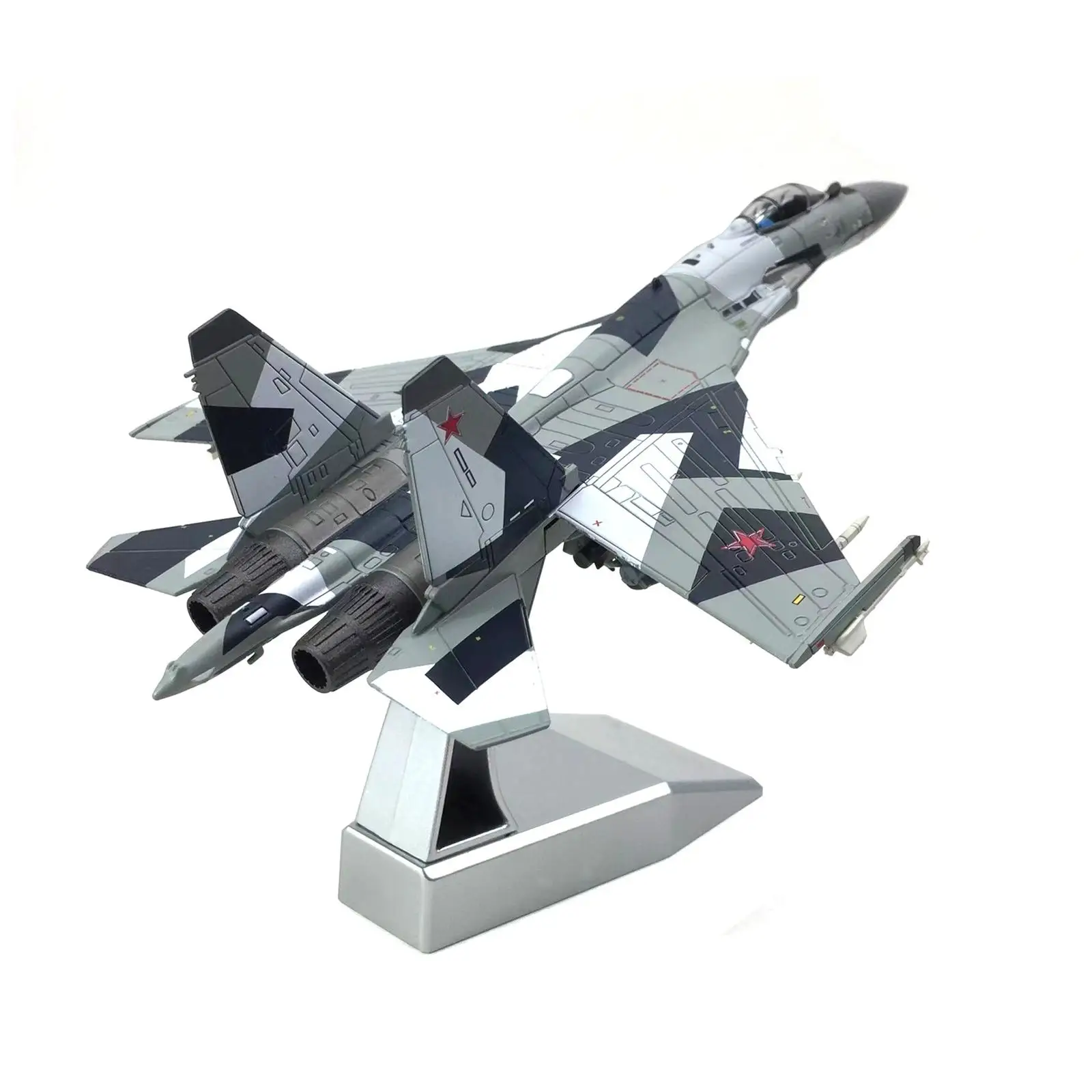 1/100 Sukhoi SU-35 Metal Plane Model With Display Stand Collectibles Airplane Room Decoration Boy Gift 6