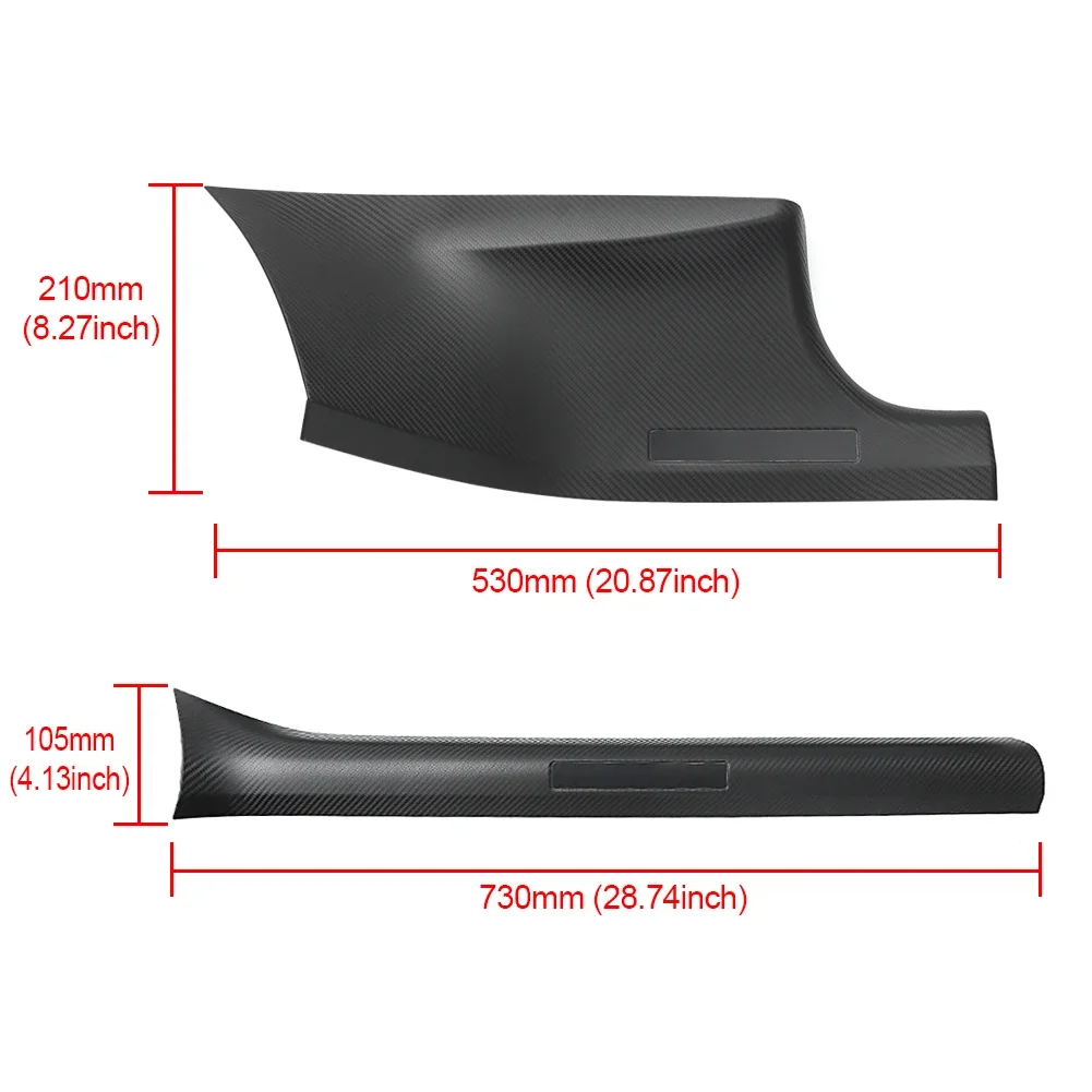 Rear Door Sill Guards Carbon Fibre ABS Inner Protector Plate Cover Trim Car Anti-Dirty Bumper Kick Pad 4pcs For Tesla Model Y door sill pads door sill guards