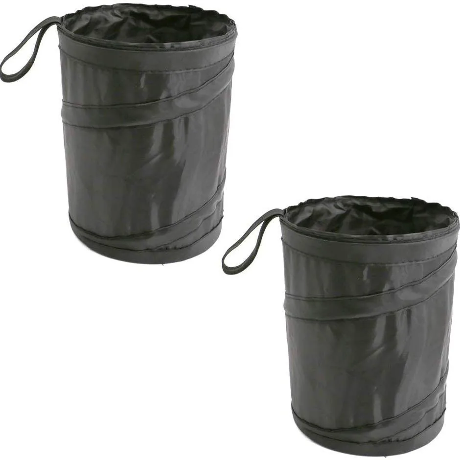 Auto Accessories Foldable Hanging Car Wastebasket Portable Collapsible Large Wastebasket Storage Bag