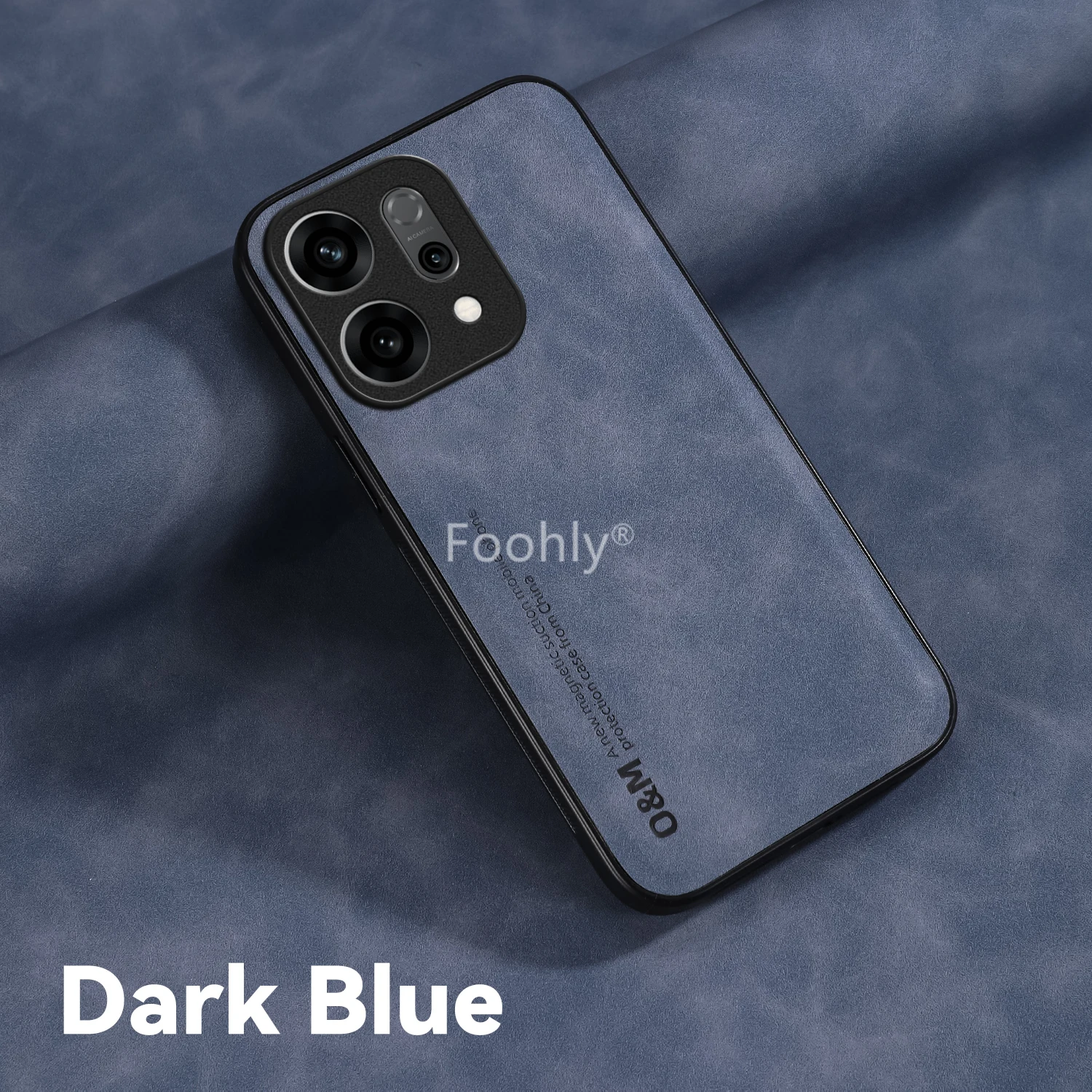 Magnetic Shockproof Nubuck Leather Phone Case - Protective Back Cover