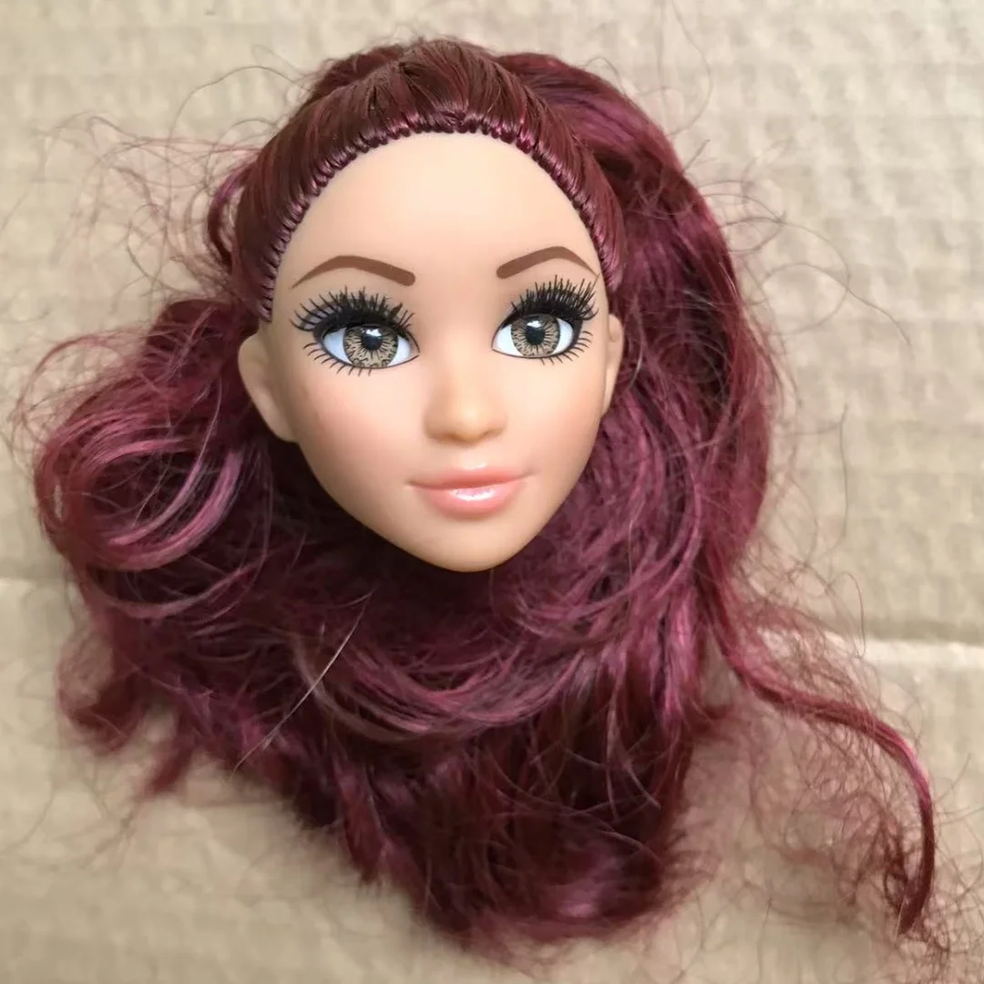 1/6 Puppenköpfe mit Brille und echten Wimpern, beige, braun, weiße Haut, 25 cm, MC2-Körper, kompatible Kopfteile für Puppenfiguren – Detail 28
