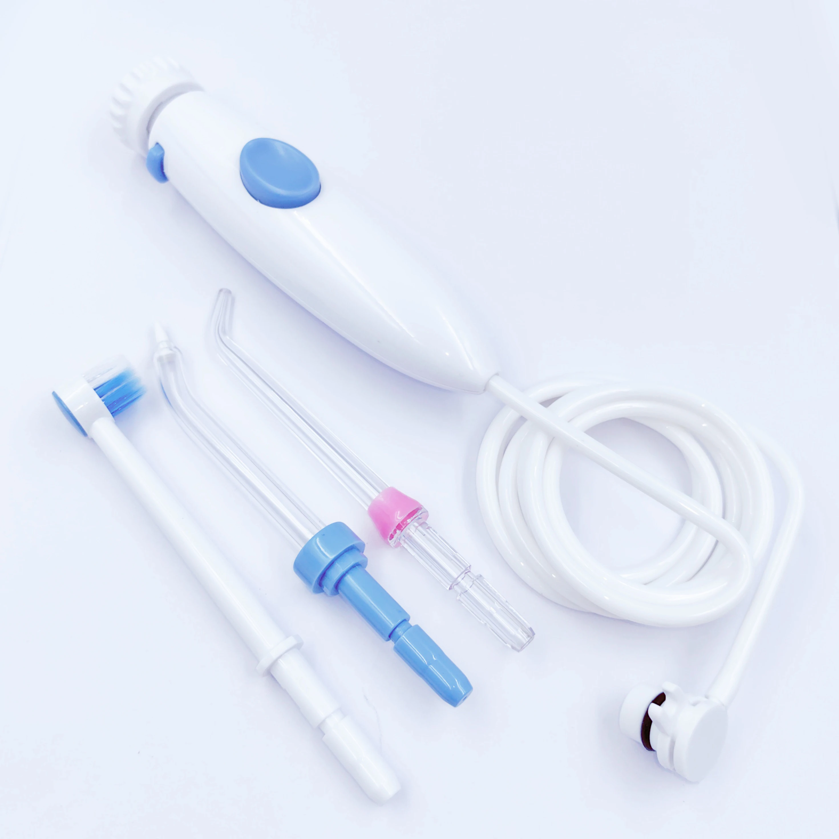 Compatible With Waterpik Irrigators Replacement Heads Tips and Oral Hygiene Plastic Handle Parts Set For WP-100 WP-112 WP-113