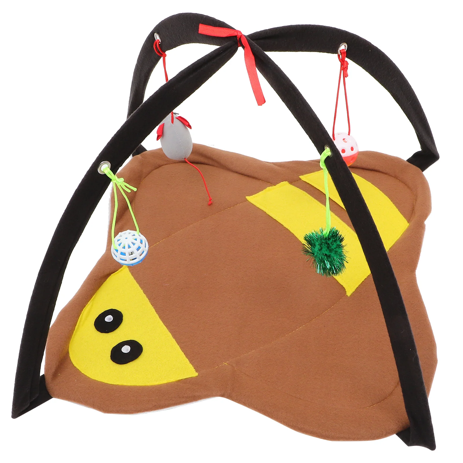 

Pet Cat Sleeping Nest Pet Tent Cat House Comfortable Pet Tent with Hanging Toy for Home