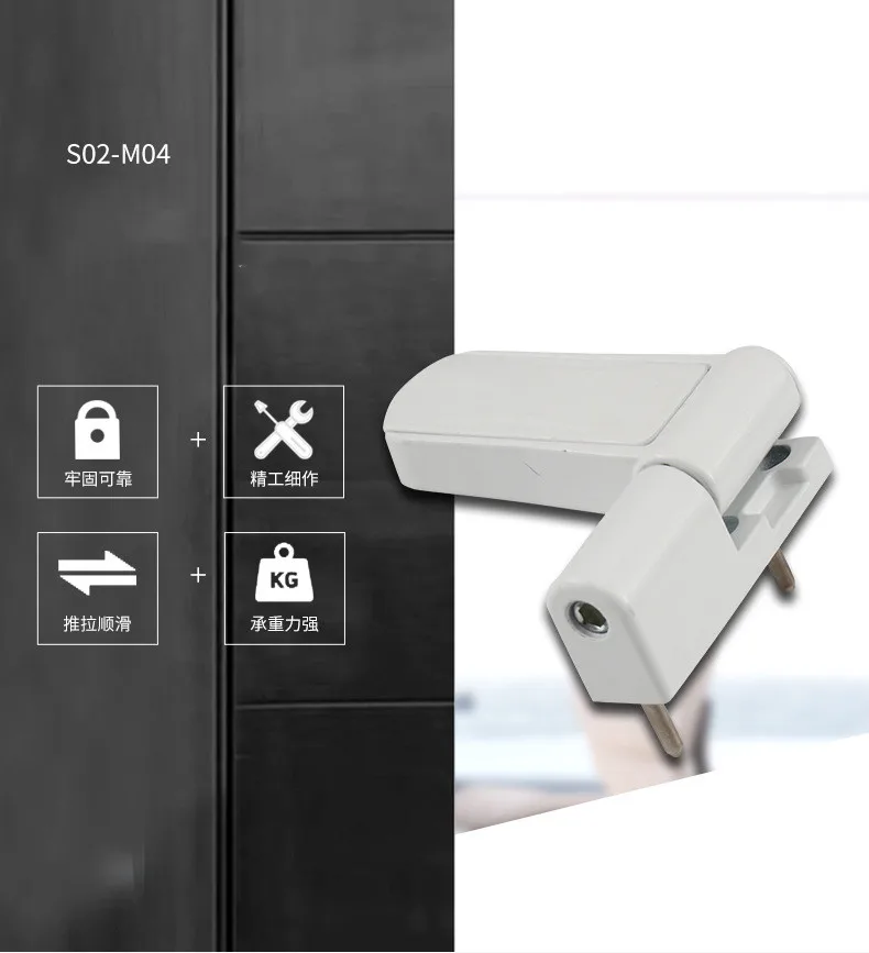 Dobradiça Hidráulica Ajustável da Porta do Balanço Perfil Alumínio Amortecedor Mudo Janela do Batente 3d