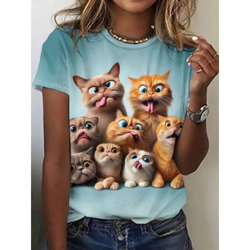 

Women's T-Shirts Cartoon Characters 3d Print Rose T-Shirt Harajuku Casual Short Sleeve Top Tee O Neck Oversized Female Clothing