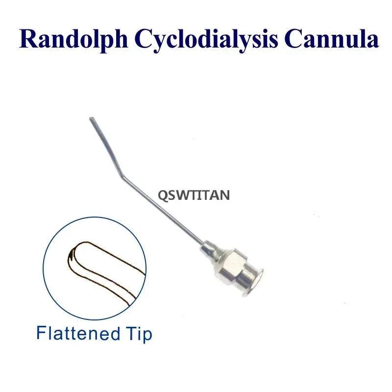 Ophthalmic Surgical Instruments Air Injection Cannula Lacrimal Viscoelastic Stainless Steel for Pet Eye