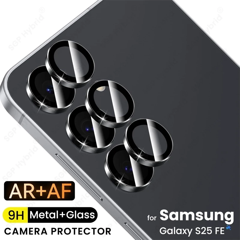 Aluminum Alloy Ring Camera Protectors with 9H Glass Rear Metal Lens Cap