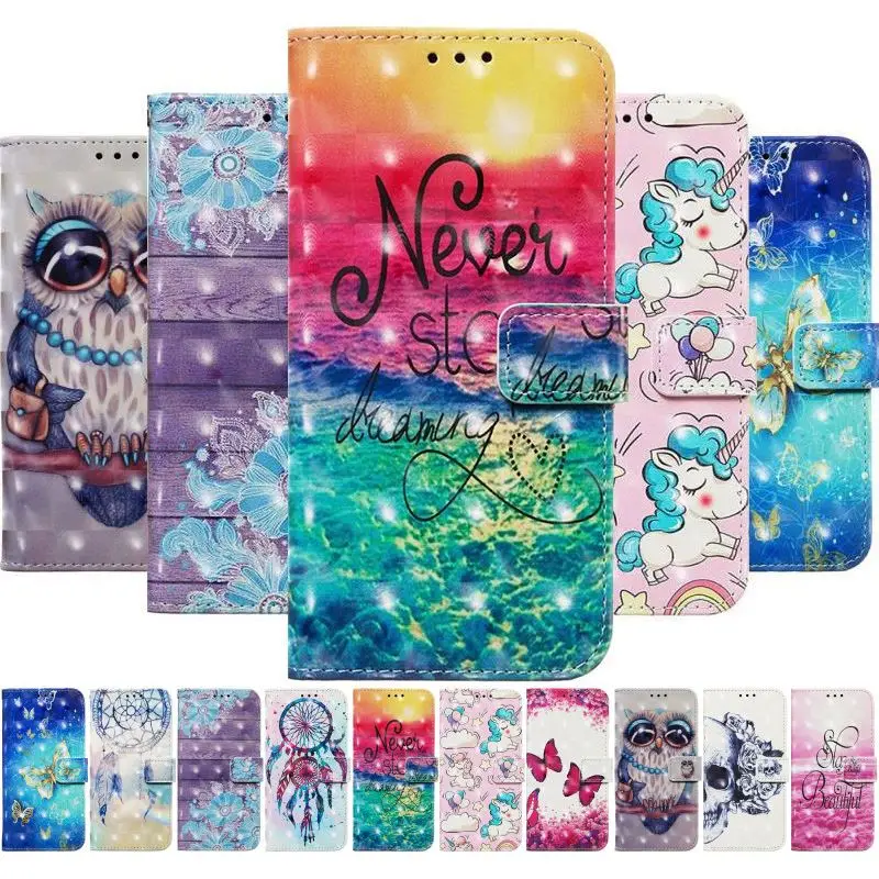 

Wallet Phone Cover Etui For Motorola Moto E20 E30 E40 G31 G41 G51 G71 G200 G22 G Stylus Pure Power 2022 Cute Painted Case D03F