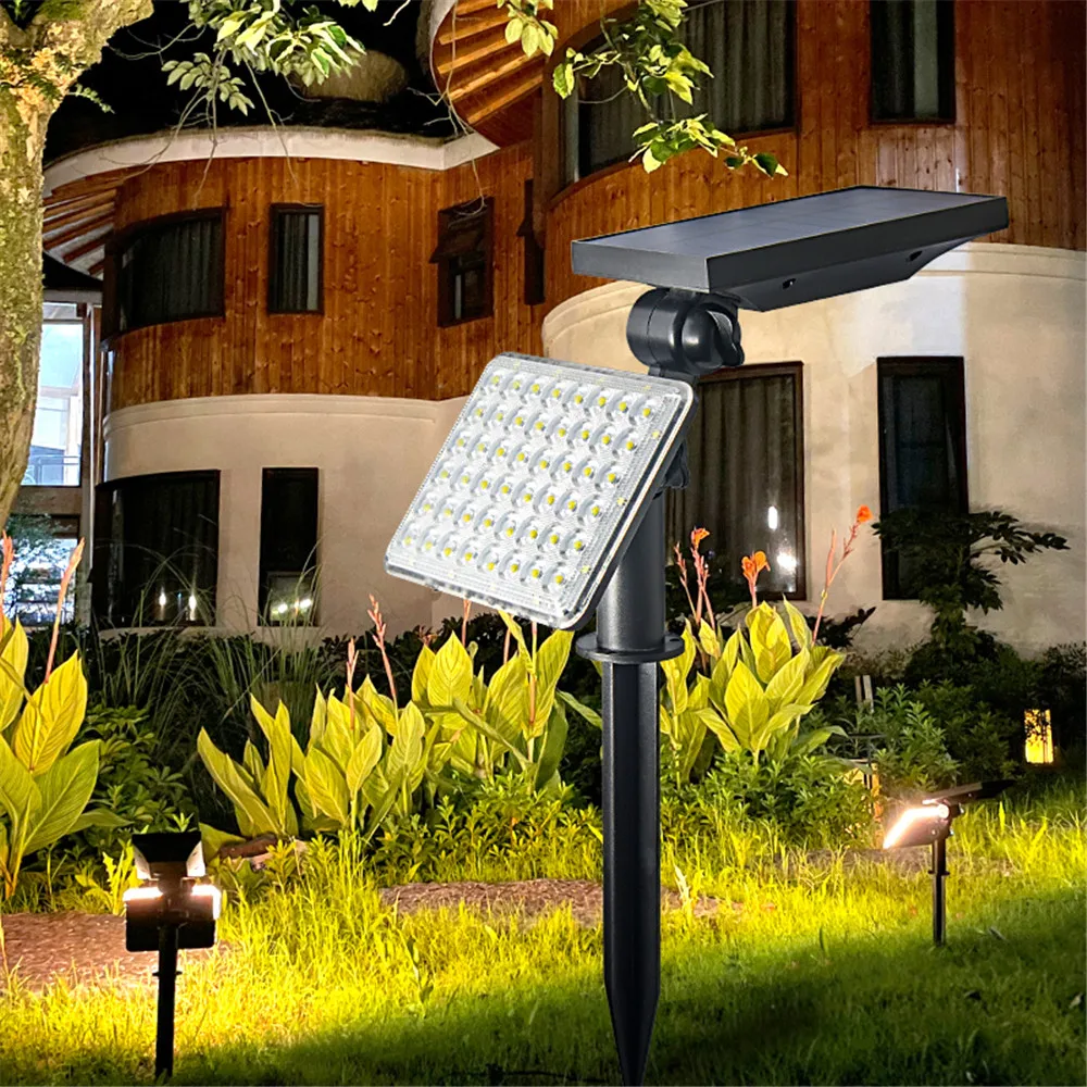 

Solar Powered 62LED Lamp Adjustable Solar Spotlight In-Ground IP65 Waterproof Landscape Wall Light Outdoor Lighting