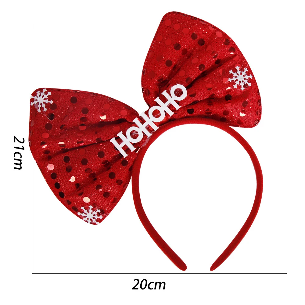 Christmas Headband Santa Claus Elk Xmas Snowman Headdress Hair Hoop Kids Adults Favor Christmas Decoration For Home Navidad