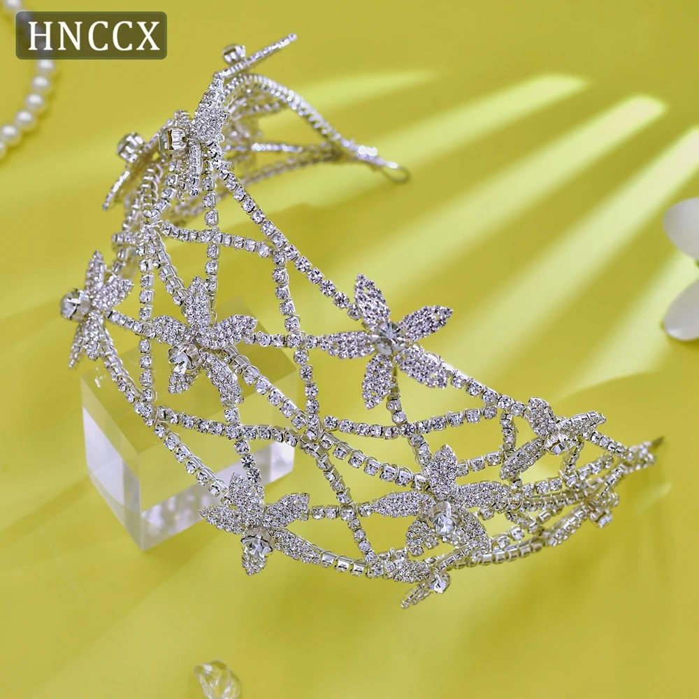 HNCCX Bling Rhinestone Floral Bridal Headband Wedding Hair Accessories Headdress bridesmaids Party Gift Headpiece CP464
