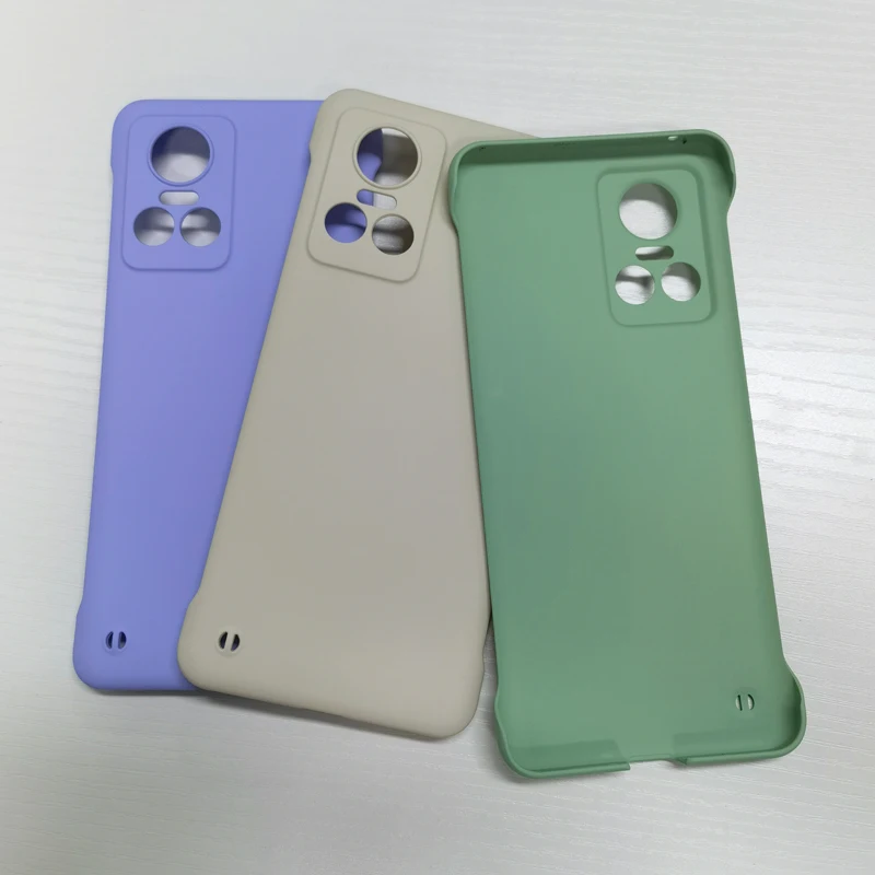 Custodia opaca senza cornice color caramella per Realme GT Neo3 Neo2 Master Neo2T Neo 3 2 2T GT2 Pro 5G Slim Hard PC antiurto Bump_voghion.com