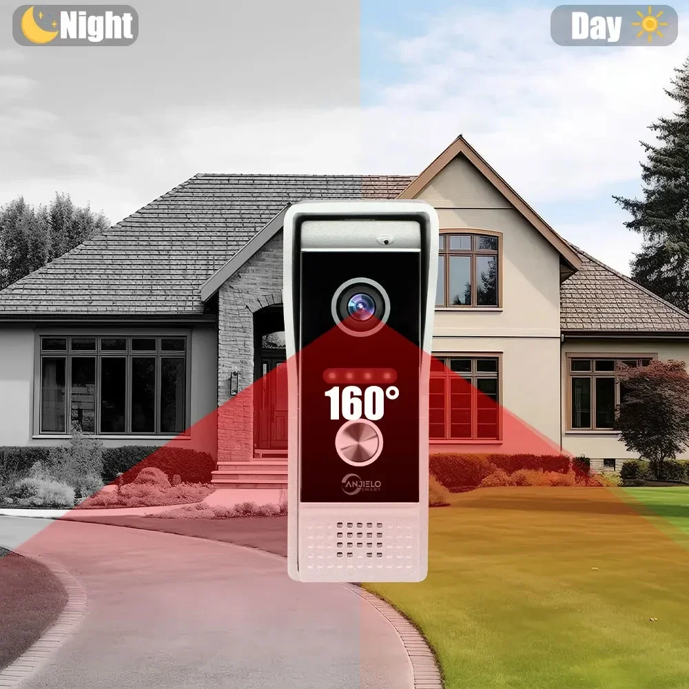 Video Doorbell Metal Doorbell Video Intercom Outdoor Unit CVBS/720P/1080P IP65 Waterproof