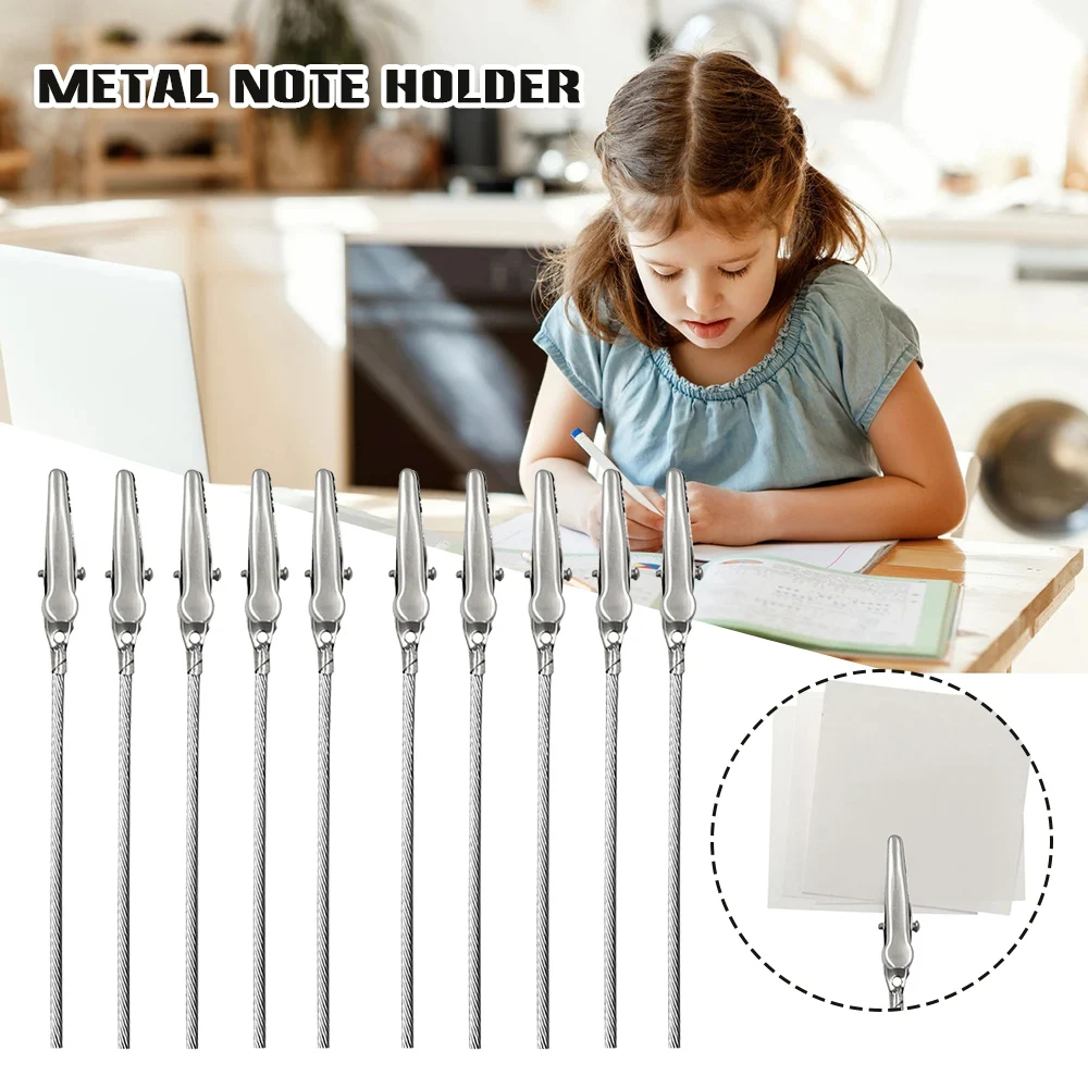 10-100pcs Stainless Steel Alligator Clips Sticks Single Head Note Clip Test Crocodile Clip Clamps For Gundam Model Painting Tool