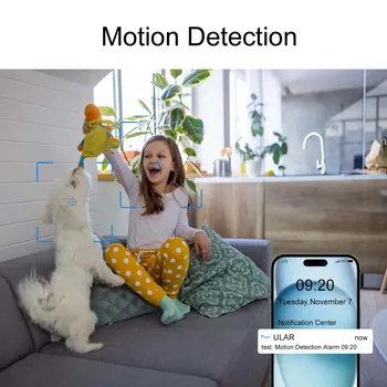 4K Smart Clock Camera with WiFi, Motion Detection, Night Vision, Remote Viewing, SD Card Storage – Home Security & Baby Monitor 4