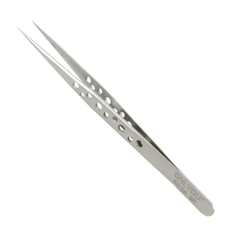 Matte Anti-static Curved Straight Tip Precision Tweezers Stainless Electronics Industrial Tweezers For Phone Repair Hand Tools