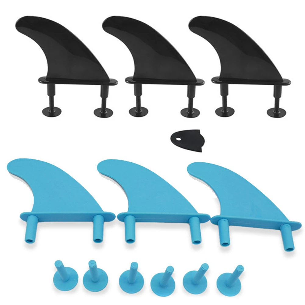 3pcsSoftSurfFinPortableSoftSurfboardsFinLightweightTailPaddle
