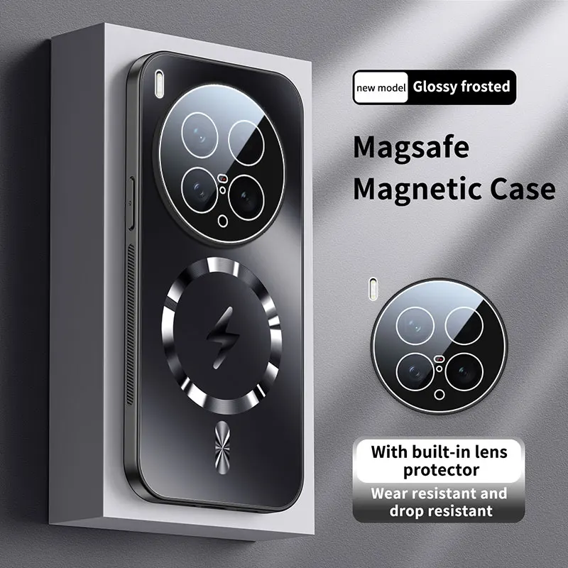 Enhanced Product Title:  
Premium AG Matte Magnetic Hard Shell Shockproof Phone Case with Lightning Design