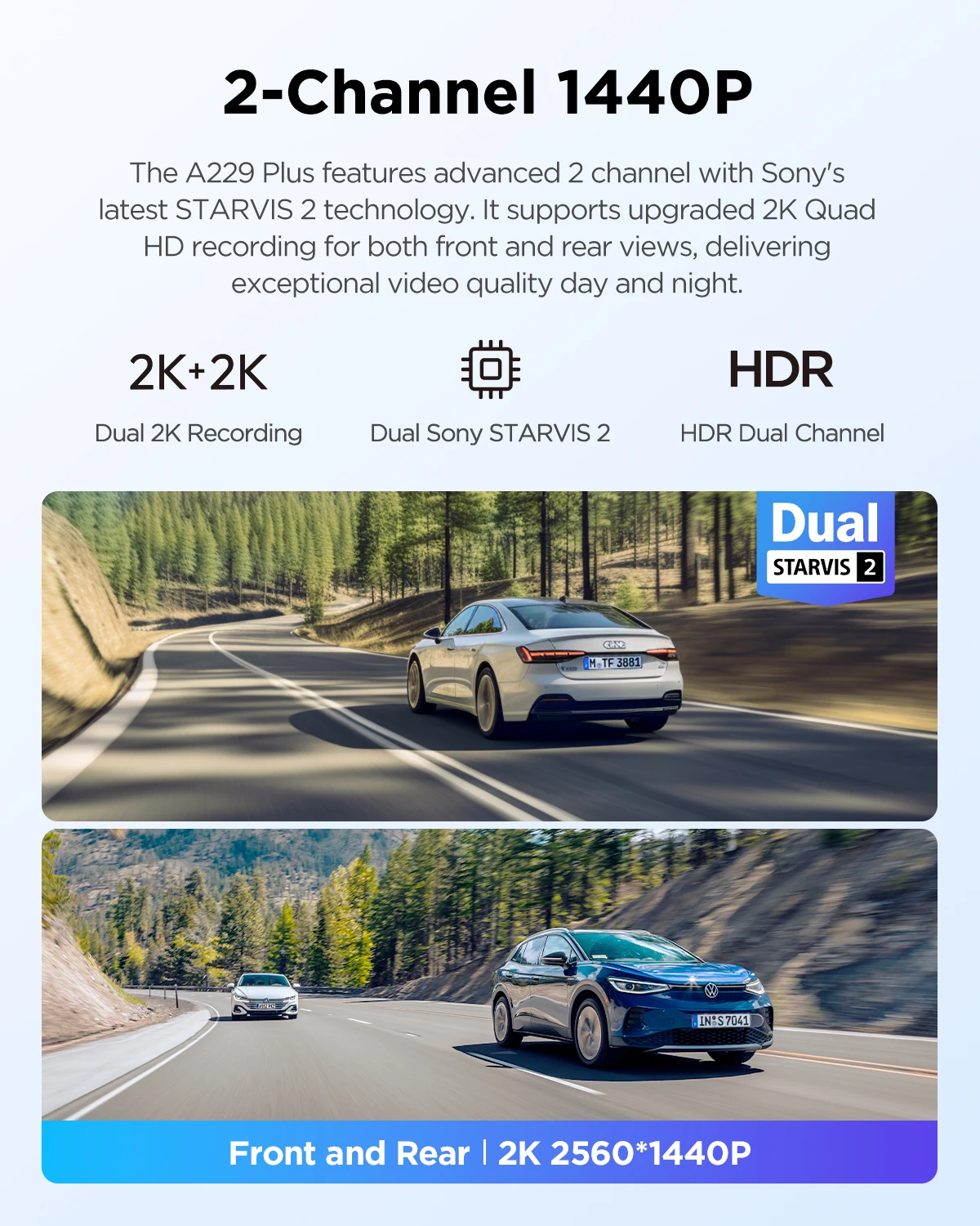 Viofo a229 plus auto dvr 2k hdr video recorder 5ghz wi-fi gps sprach steuerung dash kamera mit sony starvis 2 sensor nachtsicht