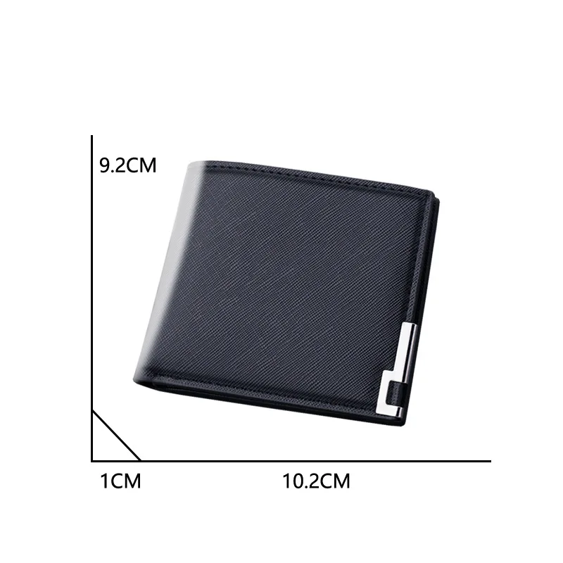 White wallet men's short wallet college students thin youth multi-card mini wallet 4